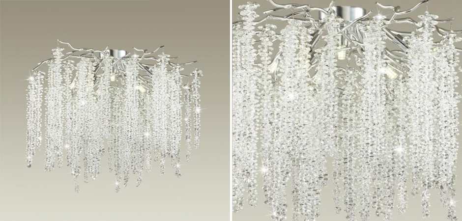 Люстра Хрустальная Fairy Tree Silver на 8 ламп Люстра Хрустальная Fairy Tree Silver на 8 ламп - Loft-Concept в Рязани