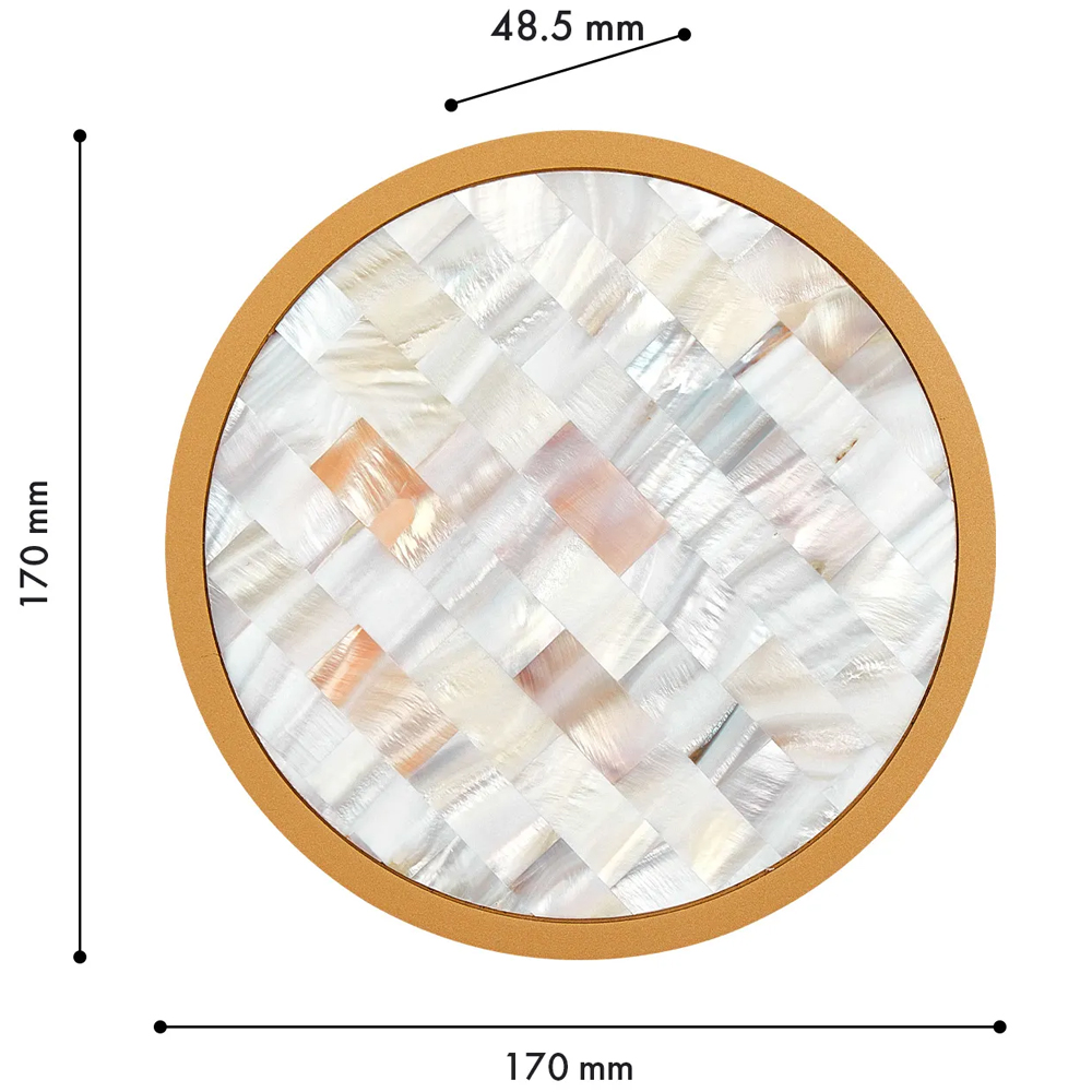 Бра в форме диска с перламутровыми прямоугольниками из морской ракушки Touch of Marine Charm в Рязани