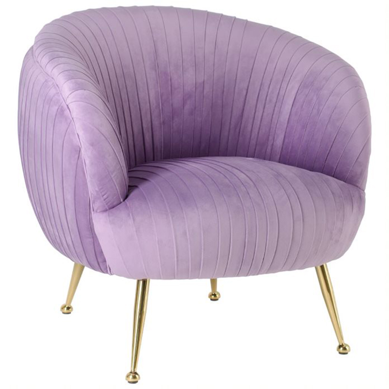 Кресло SOUFFLE CHAIR lilac Сиреневый матовое золото Кресло SOUFFLE CHAIR lilac Сиреневый матовое золото в Рязани | Loft Concept