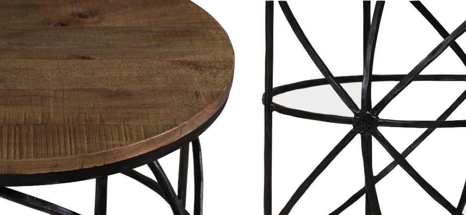 Журнальный стол Industrial Rust Round Sphero Table Журнальный стол Industrial Rust Round Sphero Table - Loft-Concept в Рязани