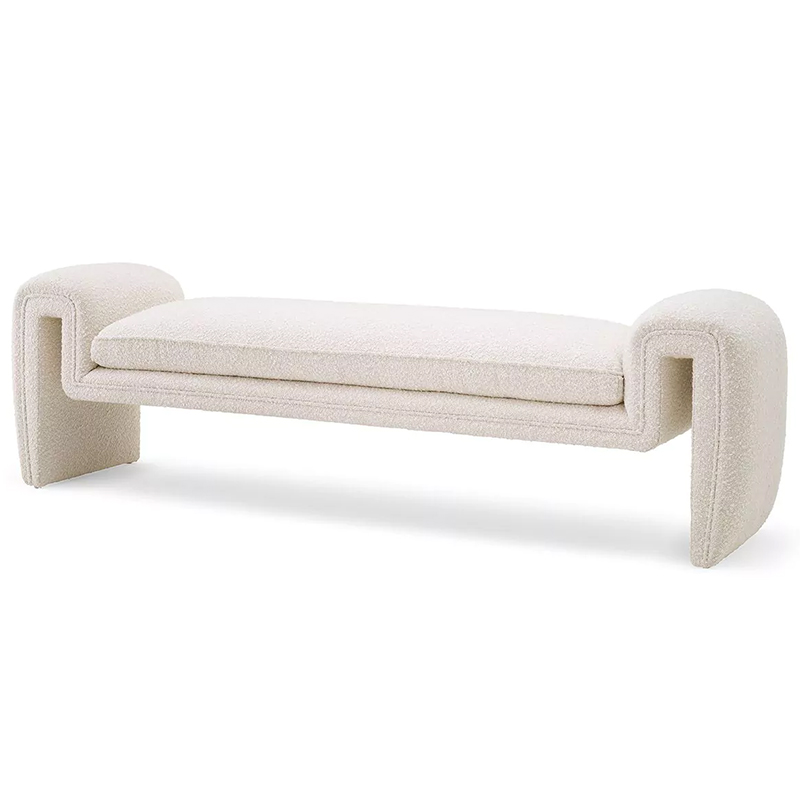 Банкетка Eichholtz Bench Tondo L Белый Банкетка Eichholtz Bench Tondo L Белый в Рязани | Loft Concept