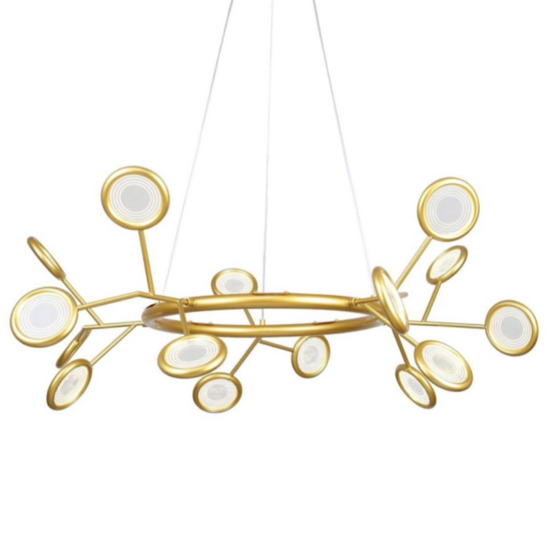 Люстра Gold Bendik Lighting Прозрачный Золотой в Рязани | Loft Concept 