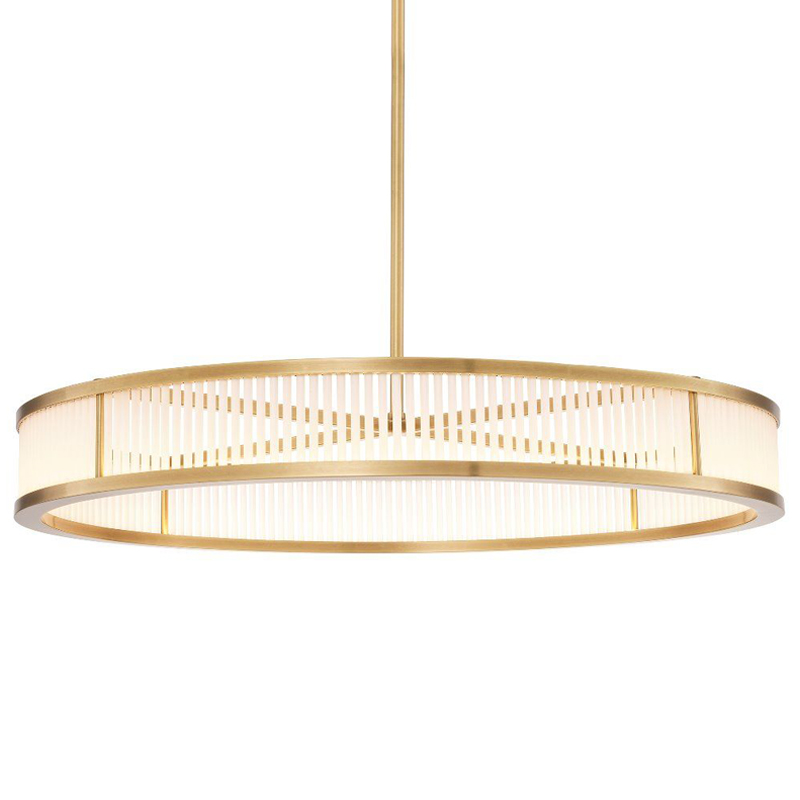 Люстра Eichholtz Chandelier Thibaud L Brass Латунь Античная полированная Белое матовое стекло Люстра Eichholtz Chandelier Thibaud L Brass Латунь Античная полированная Белое матовое стекло в Рязани | Loft Concept