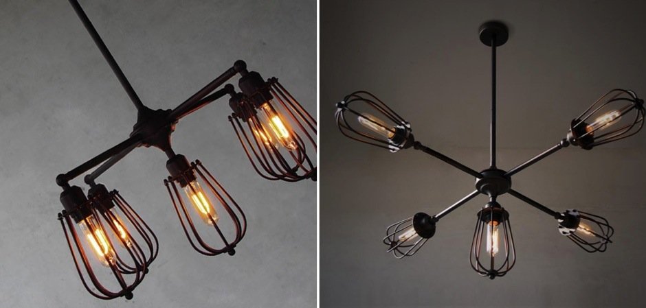 Люстра Loft Marconi Cage Light Люстра Loft Marconi Cage Light - Loft-Concept в Рязани