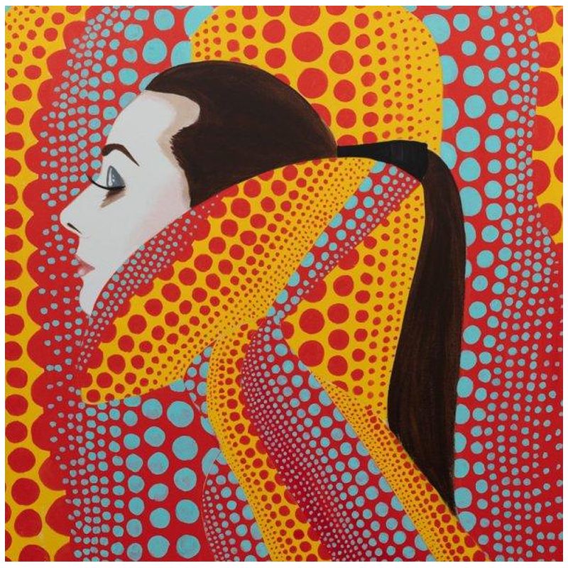 Картина She Dreamed of Kusama in Red and Yellow Мульти Картина She Dreamed of Kusama in Red and Yellow Мульти в Рязани | Loft Concept