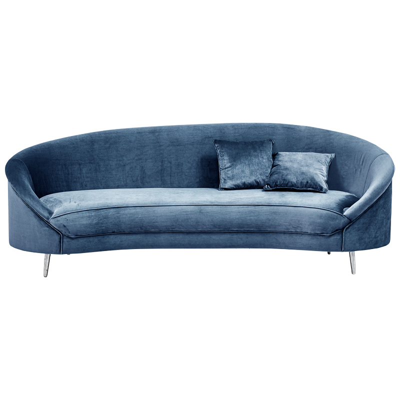 Диван Paulet Sofa blue Серый Хром Диван Paulet Sofa blue Серый Хром в Рязани | Loft Concept