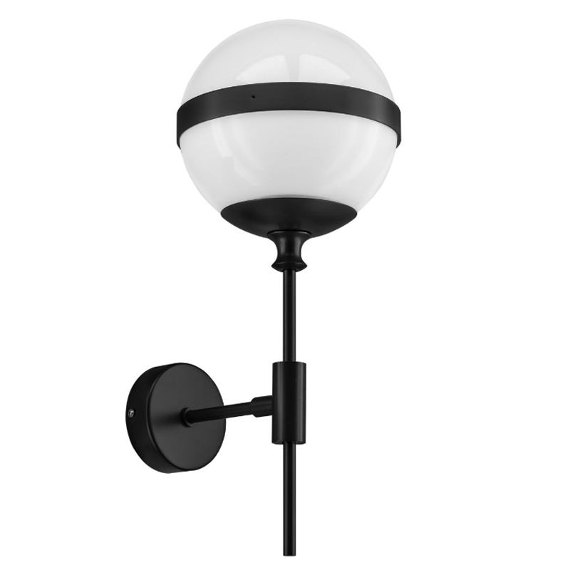Бра Peggy Wall Lamp Белый Черный матовый Бра Peggy Wall Lamp Белый Черный матовый в Рязани | Loft Concept