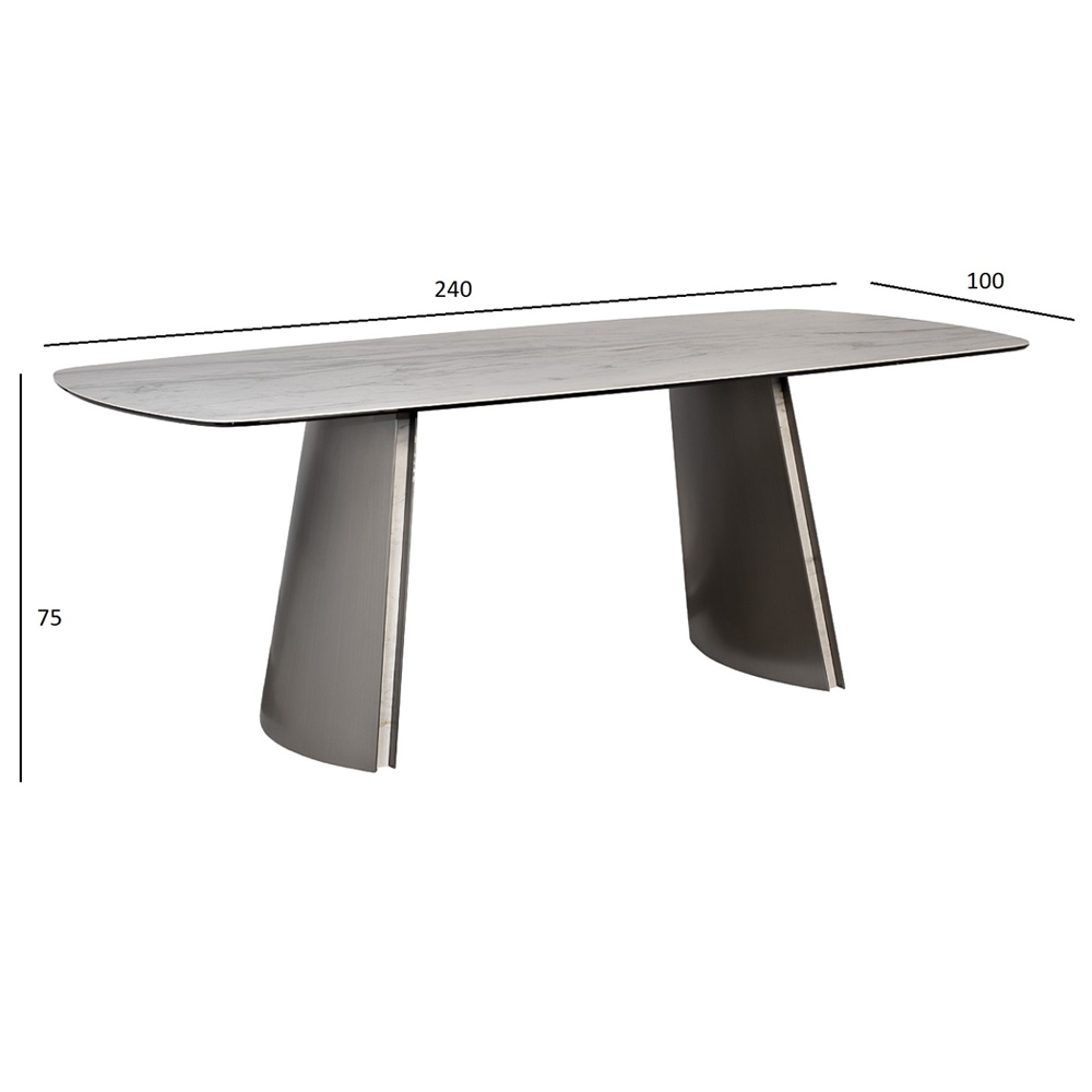 Стол обеденный прямоугольный керамический Ceramic Dining Table в Рязани