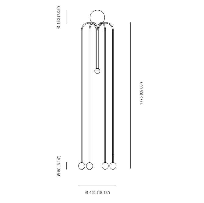 Торшер Michael Anastassiades Fontana Amorosa Bellagio Торшер Michael Anastassiades Fontana Amorosa Bellagio в Рязани