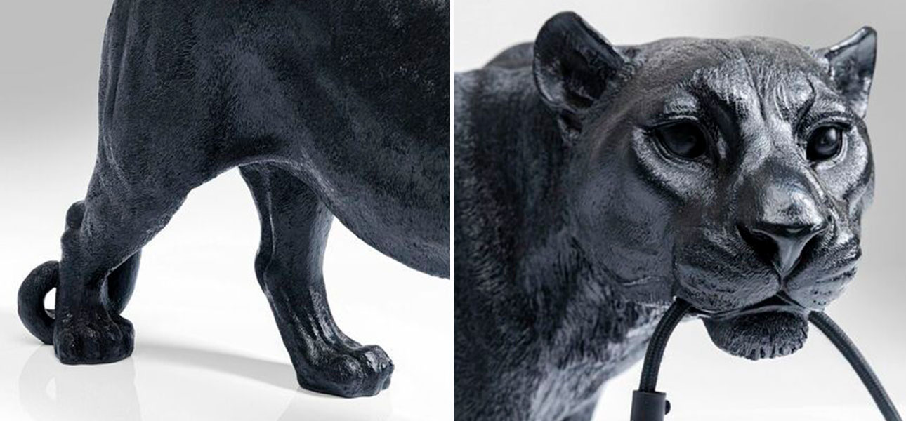 Лампа напольная черная пантера Animal - фото №3