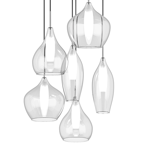 Люстра Candiano Transparent 6 Light Прозрачный Хром Люстра Candiano Transparent 6 Light Прозрачный Хром в Рязани | Loft Concept