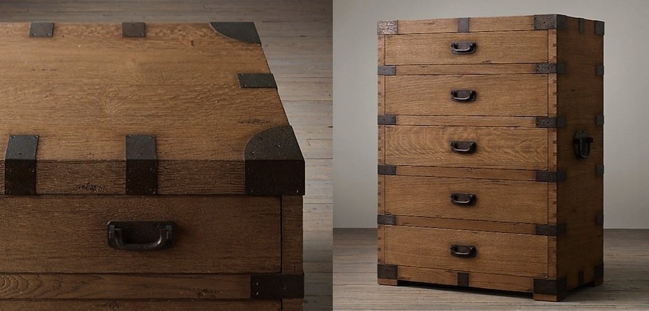 Комод в винтажном стиле Vintage Antique Oak Tall Комод в винтажном стиле Vintage Antique Oak Tall - Loft-Concept в Рязани