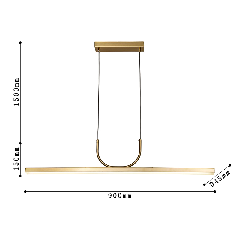 Минималистичная золотая люстра Trumpet tube Минималистичная золотая люстра Trumpet tube в Рязани