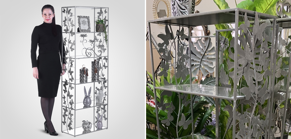 Стеллаж Silver Butterfly Wide Стеллаж Silver Butterfly Wide - Loft-Concept в Рязани