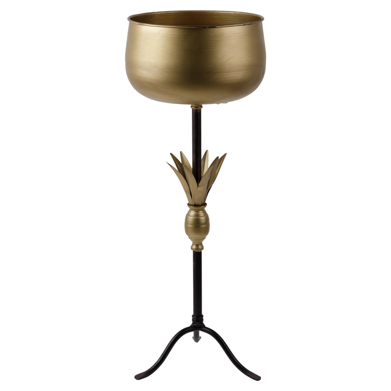Ваза Leaves Vase Черный Золотой Ваза Leaves Vase Черный Золотой в Рязани | Loft Concept