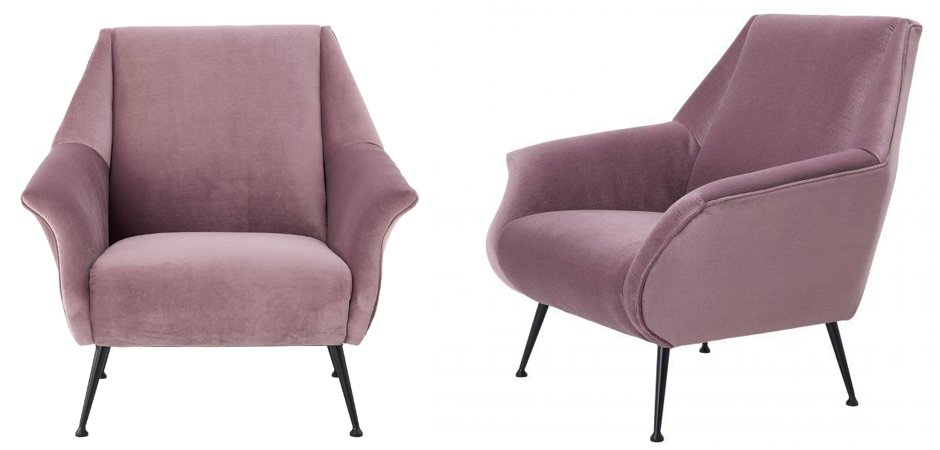 Кресло Eichholtz Chair Trezzo Lilac Кресло Eichholtz Chair Trezzo Lilac - Loft-Concept в Рязани