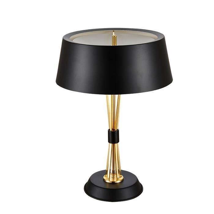 Настольная лампа MILES TABLE LAMP Delightful Глянцевое золото Черный Белый Настольная лампа MILES TABLE LAMP Delightful Глянцевое золото Черный Белый в Рязани | Loft Concept