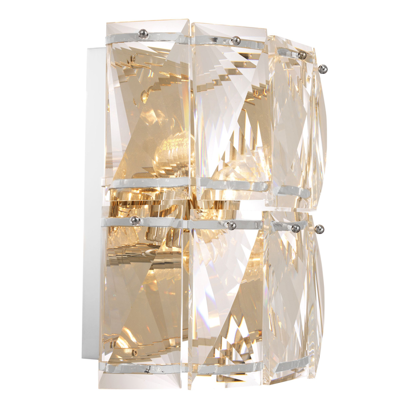 Бра Wall Lamp Amazone crystal Никель Прозрачное Стекло Бра Wall Lamp Amazone crystal Никель Прозрачное Стекло в Рязани | Loft Concept