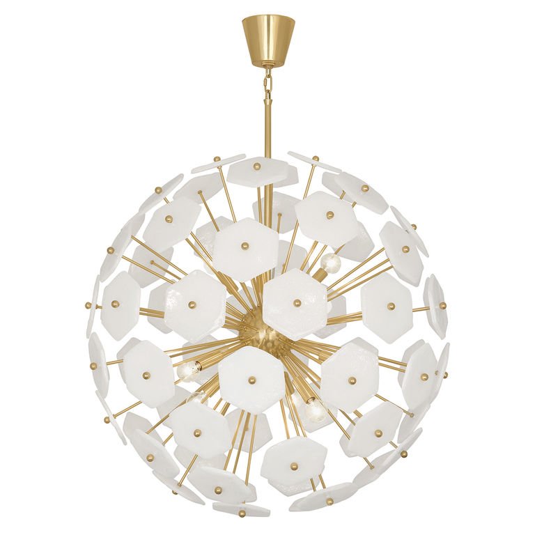 Люстра VIENNA LARGE GLOBE CHANDELIER Латунь Белый Люстра VIENNA LARGE GLOBE CHANDELIER Латунь Белый в Рязани | Loft Concept
