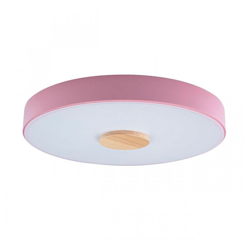 Потолочный светильник Wooden Wheels Pink диаметр 40 Белый Розовый пастельный Древесина Потолочный светильник Wooden Wheels Pink диаметр 40 Белый Розовый пастельный Древесина в Рязани | Loft Concept