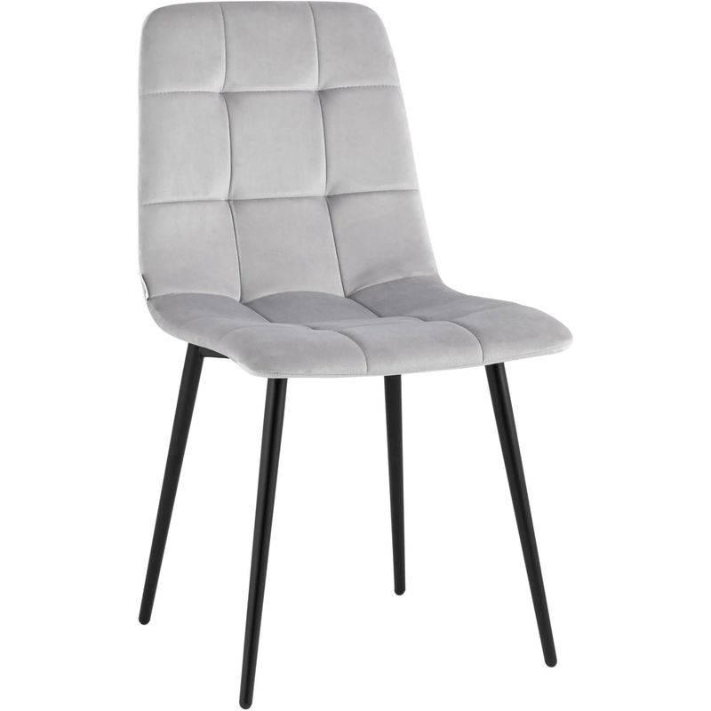 Стул NANCY Chair Молочный Велюр Молочный Черный Стул NANCY Chair Молочный Велюр Молочный Черный в Рязани | Loft Concept