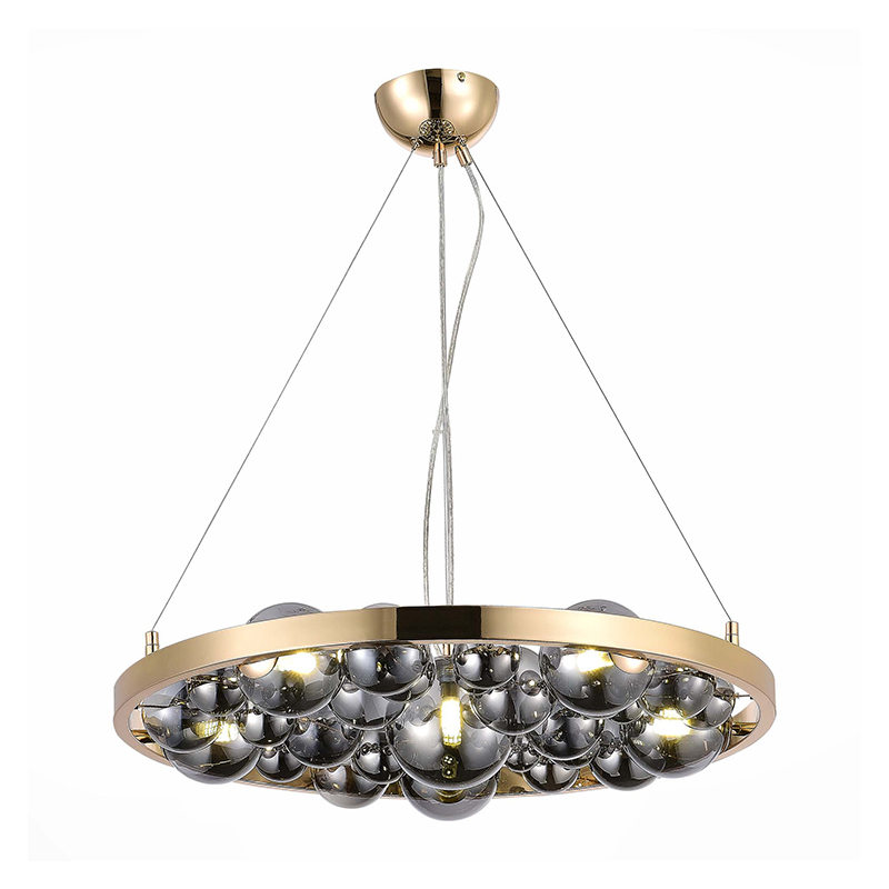 Люстра со стеклянными шарами Caviar Bronze Бронза Серый в Рязани | Loft Concept 