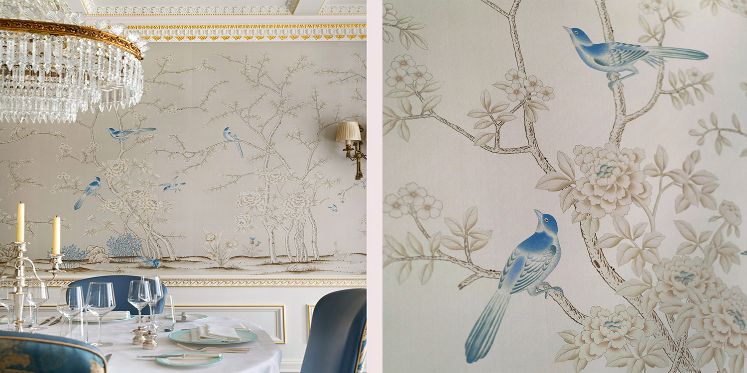 Обои ручная роспись Earlham Pale Gray - фото №1