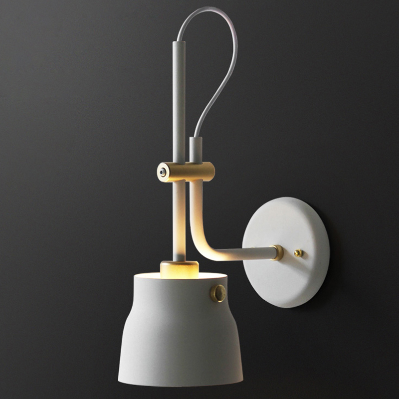 Бра RAM PLASENCIA Wall Lamp white Белый Латунь Бра RAM PLASENCIA Wall Lamp white Белый Латунь в Рязани | Loft Concept