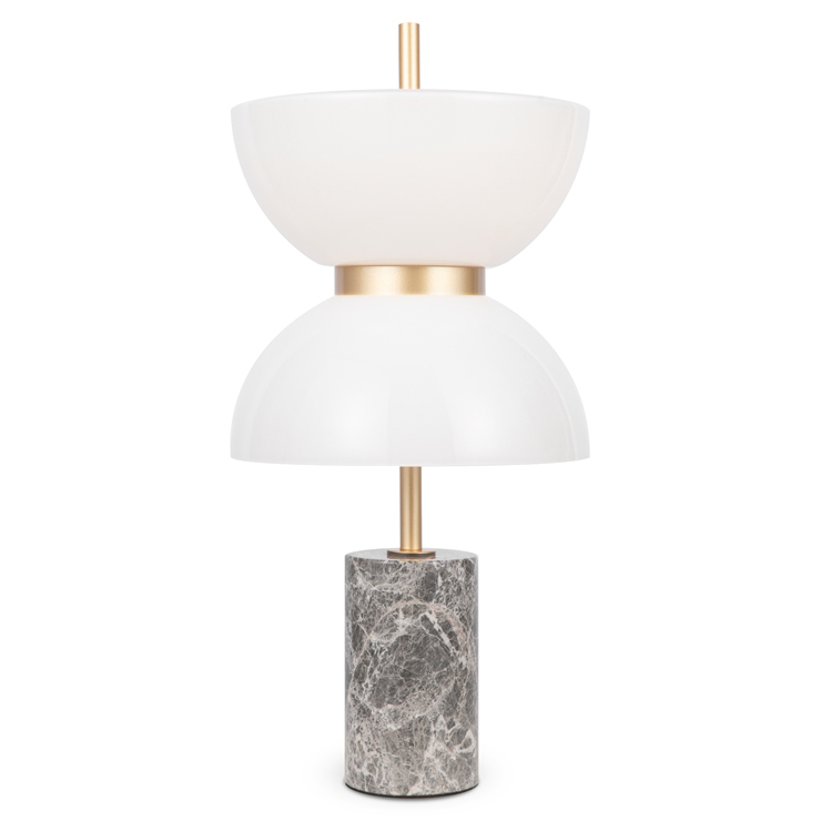 Настольный светильник Gray marble Золотой Серый Настольный светильник Gray marble Золотой Серый в Рязани | Loft Concept