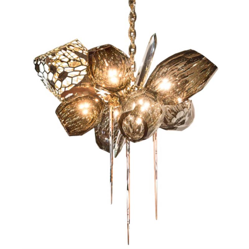 Люстра Britannica Chandelier Oval Barlas Baylar Бронза Янтарный Серый Люстра Britannica Chandelier Oval Barlas Baylar Бронза Янтарный Серый в Рязани | Loft Concept