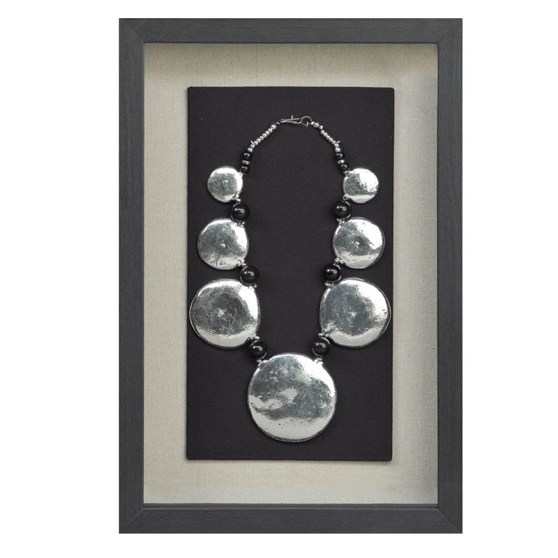 Панно Necklace Wall Accessory III Черный Серебряный Панно Necklace Wall Accessory III Черный Серебряный в Рязани | Loft Concept
