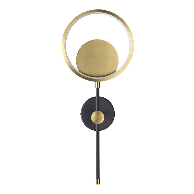 Бра Bendik Gold Ring Wall lamp B Золотой Черный Бра Bendik Gold Ring Wall lamp B Золотой Черный в Рязани | Loft Concept