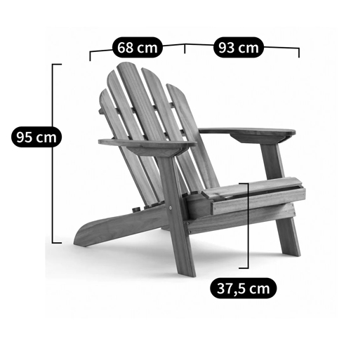 Уличное кресло из массива акации Adirondack Wooden Chair Red Уличное кресло из массива акации Adirondack Wooden Chair Red в Рязани