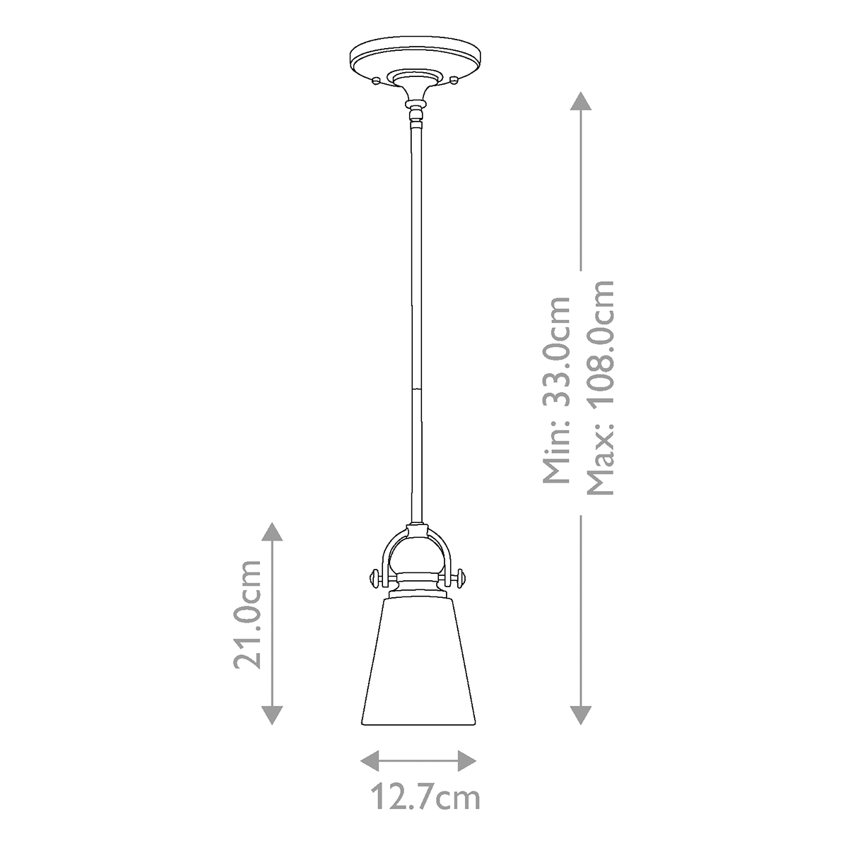 Подвесной светильник бронзового цвета с матовым стеклянным плафоном в форме конуса Hinkley в Рязани