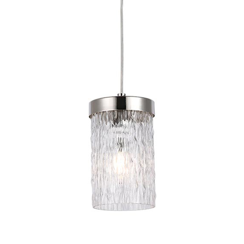 Подвесной светильник Estebe Nickel Glass Hanging Lamp Никель Прозрачный Подвесной светильник Estebe Nickel Glass Hanging Lamp Никель Прозрачный в Рязани | Loft Concept