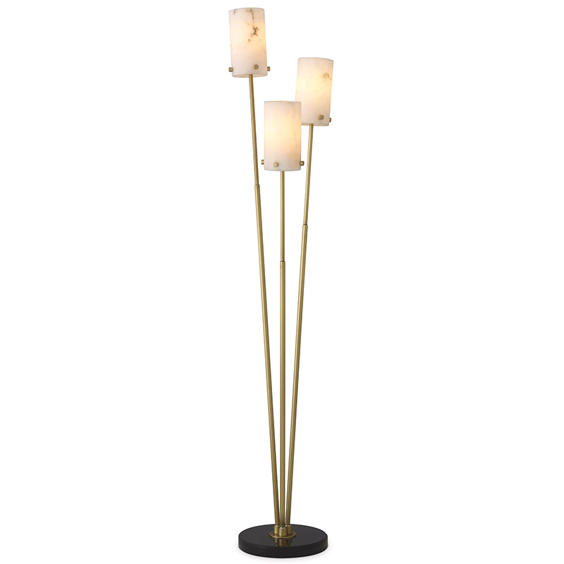 Торшер Eichholtz Floor Lamp Rodolpho Латунь Бежевый Черный Мрамор Nero Торшер Eichholtz Floor Lamp Rodolpho Латунь Бежевый Черный Мрамор Nero в Рязани | Loft Concept