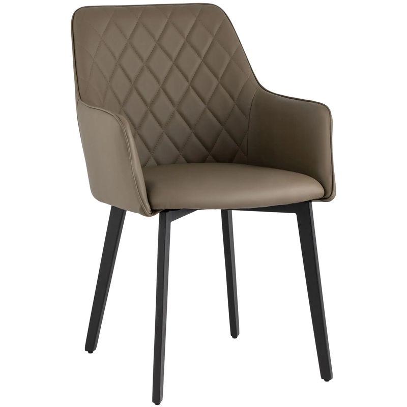 Стул Seoul Chair Коричневая Экокожа Коричневый Черный Стул Seoul Chair Коричневая Экокожа Коричневый Черный в Рязани | Loft Concept