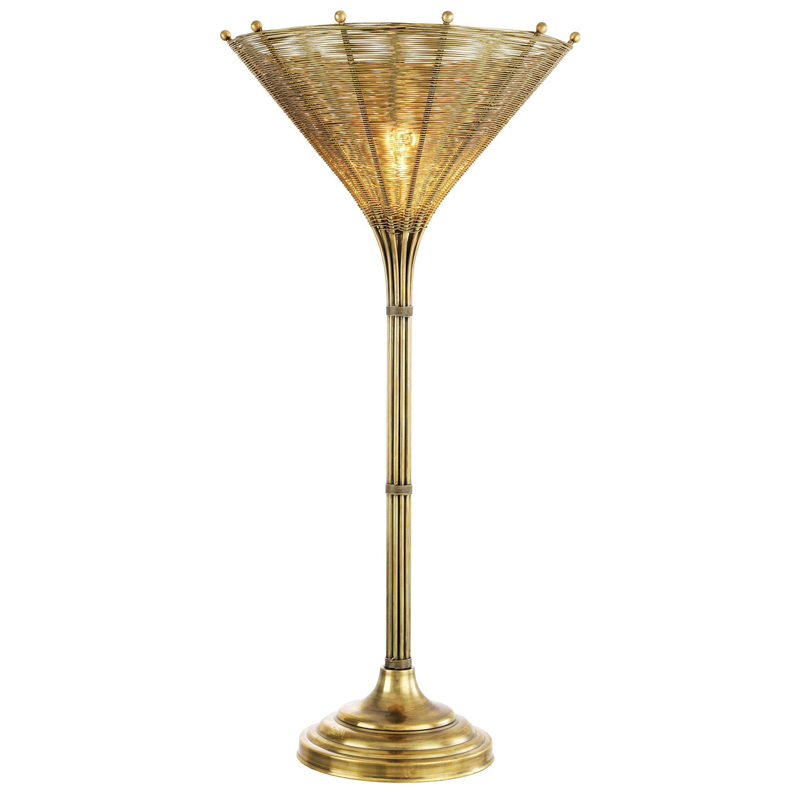 Настольная лампа Eichholtz Table Lamp Kon Tiki Латунь Черный Настольная лампа Eichholtz Table Lamp Kon Tiki Латунь Черный в Рязани | Loft Concept