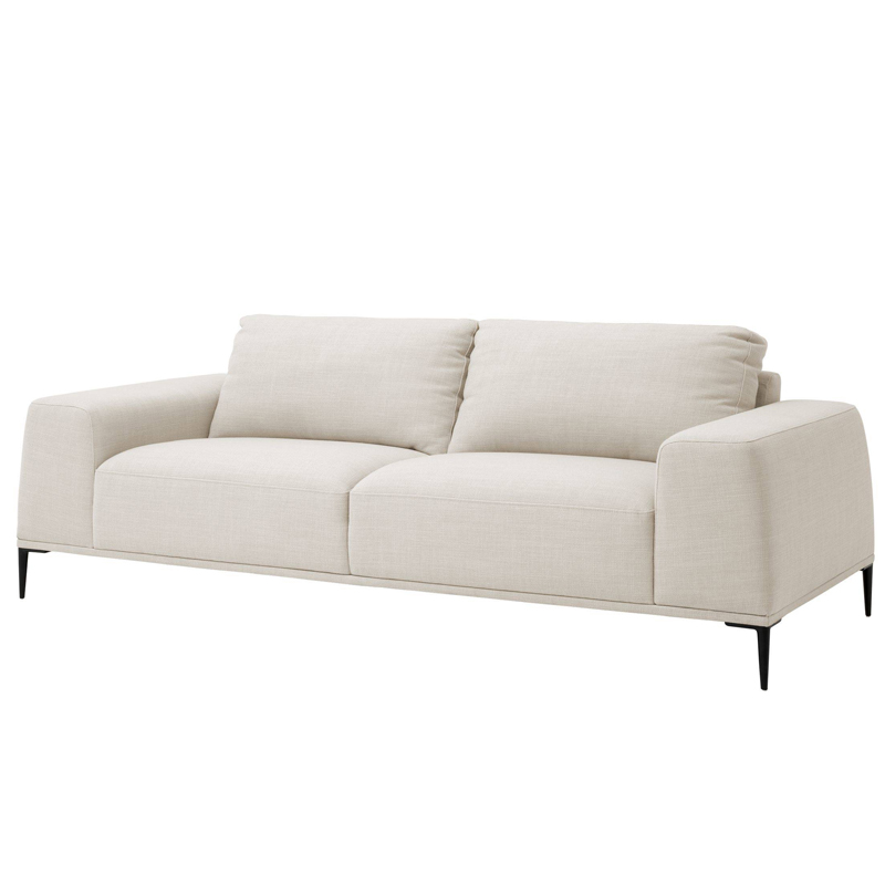Диван Eichholtz Sofa Montado natural Молочный Черный в Рязани | Loft Concept 