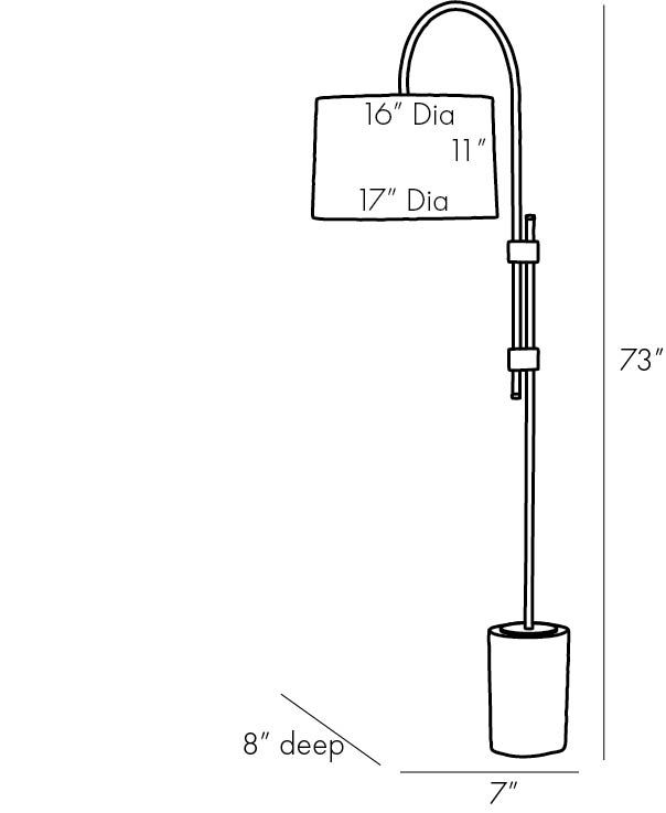 Торшер Arteriors ILY FLOOR LAMP в Рязани