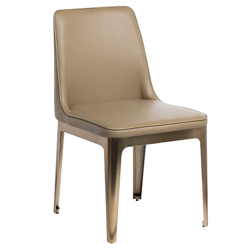 Стул Vohaul Chair beige Бежевый Медь Стул Vohaul Chair beige Бежевый Медь в Рязани | Loft Concept