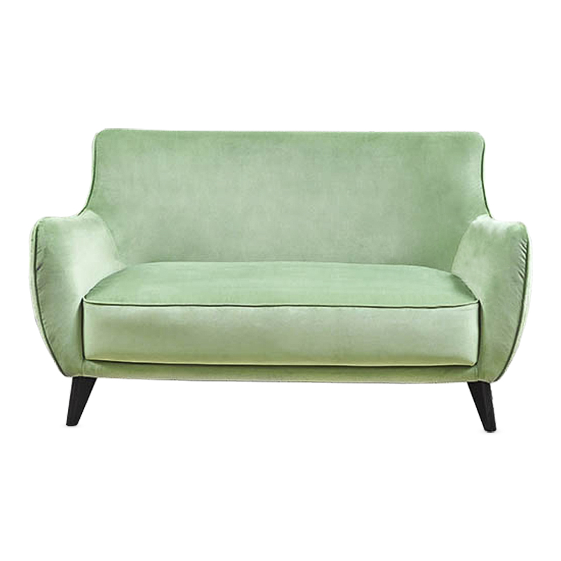 Диван Mint Softness Sofa Зеленый шалфей Черный Диван Mint Softness Sofa Зеленый шалфей Черный в Рязани | Loft Concept