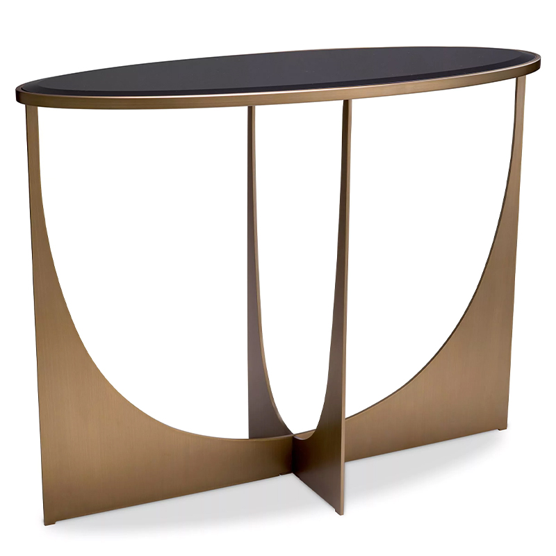 Консоль Eichholtz Console Table Elegance Черный Латунь Консоль Eichholtz Console Table Elegance Черный Латунь в Рязани | Loft Concept