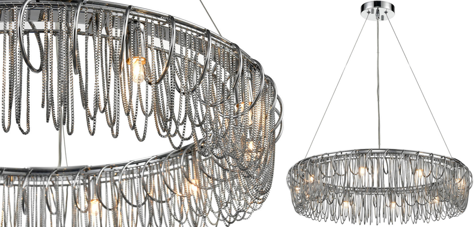 Люстра Spiral & Chains Chrome Circle Люстра Spiral & Chains Chrome Circle - Loft-Concept в Рязани