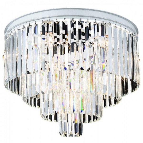 Потолочный светильник RH Odeon Clear Glass ceiling chandelier 4 Square Белый Прозрачное Стекло Потолочный светильник RH Odeon Clear Glass ceiling chandelier 4 Square Белый Прозрачное Стекло в Рязани | Loft Concept