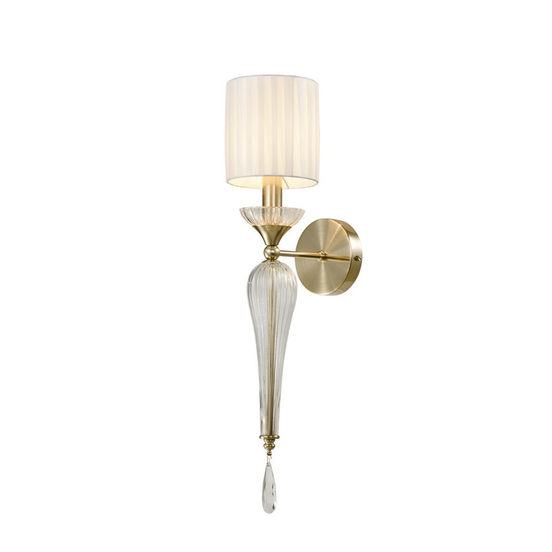 Бра Torch Brass с Абажуром Белый Латунь Бра Torch Brass с Абажуром Белый Латунь в Рязани | Loft Concept