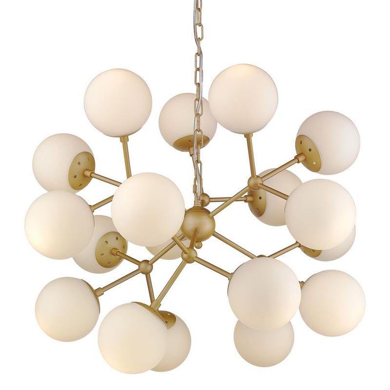 Люстра Berries Chandelier white matt 75 Золотой Белое матовое стекло Люстра Berries Chandelier white matt 75 Золотой Белое матовое стекло в Рязани | Loft Concept