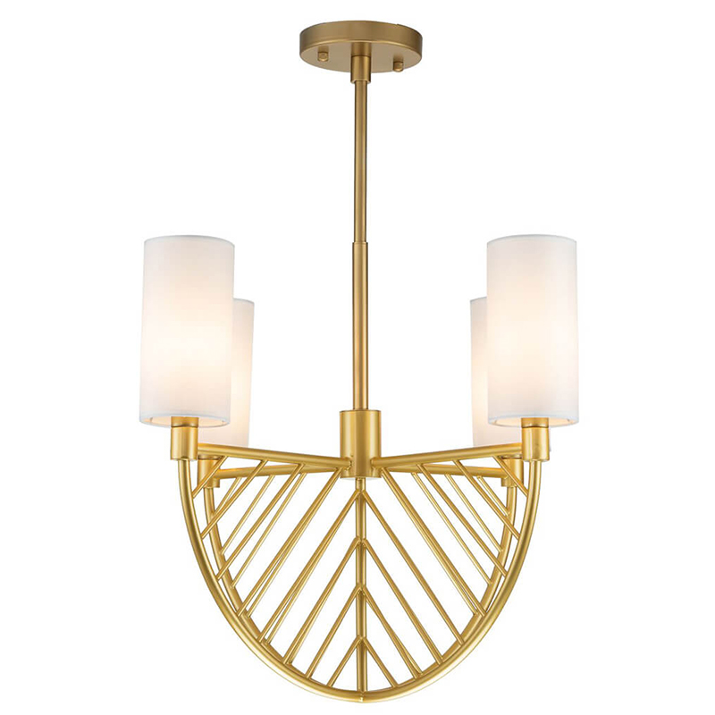 Люстра Arch Lattice Chandelier 4 матовое золото Белый Люстра Arch Lattice Chandelier 4 матовое золото Белый в Рязани | Loft Concept