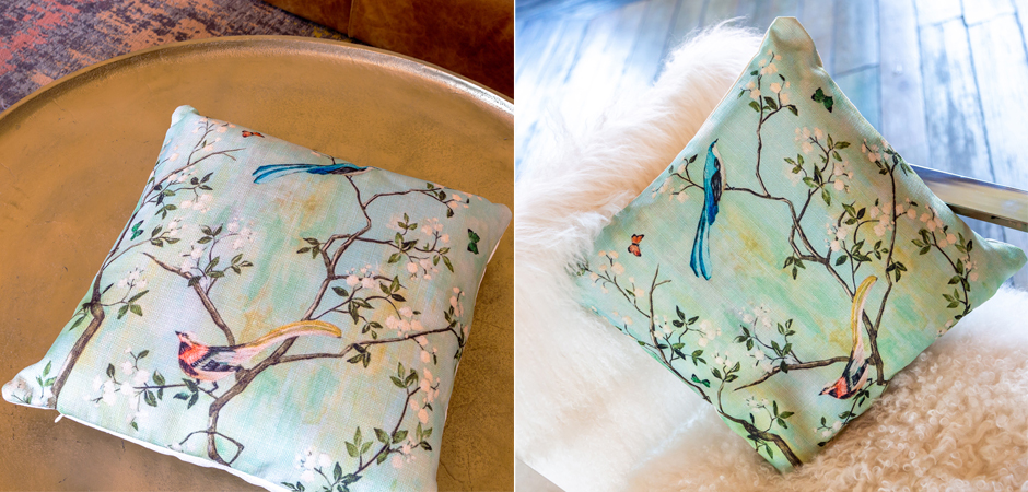 Декоративная подушка Beige and Green Chinoiserie 4 Декоративная подушка Beige and Green Chinoiserie 4 - Loft-Concept в Рязани