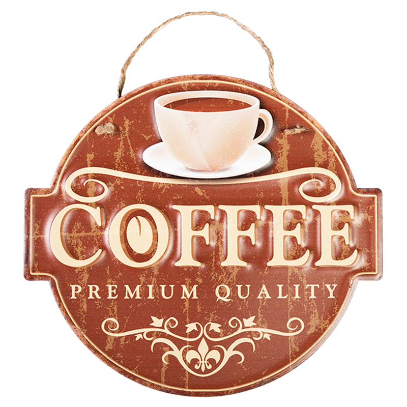 Аксессуар на стену Coffee Premium Quality Коричневый винтаж Аксессуар на стену Coffee Premium Quality Коричневый винтаж в Рязани | Loft Concept